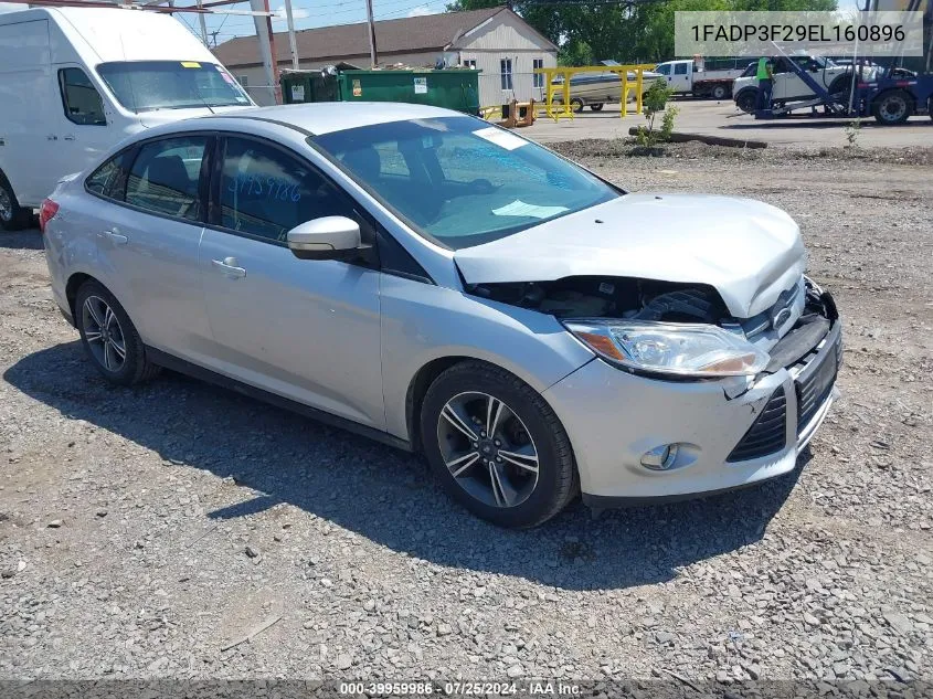 2014 Ford Focus Se VIN: 1FADP3F29EL160896 Lot: 39959986