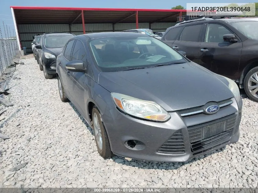 1FADP3F20EL390648 2014 Ford Focus Se