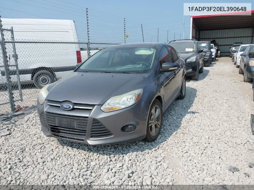 1FADP3F20EL390648 2014 Ford Focus Se