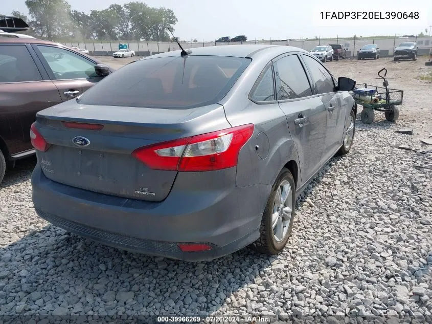 1FADP3F20EL390648 2014 Ford Focus Se