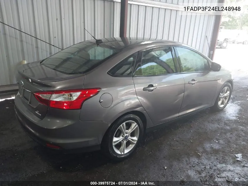 1FADP3F24EL248948 2014 Ford Focus Se