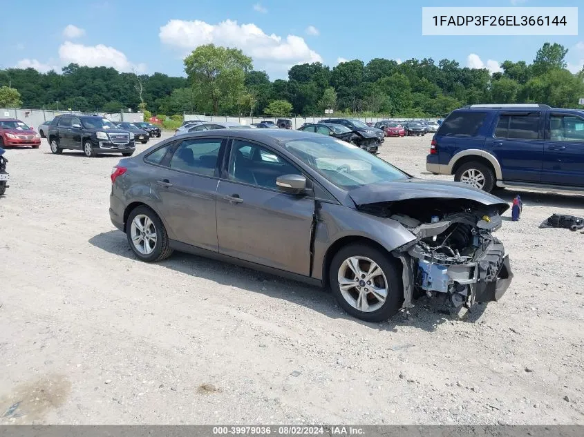 1FADP3F26EL366144 2014 Ford Focus Se