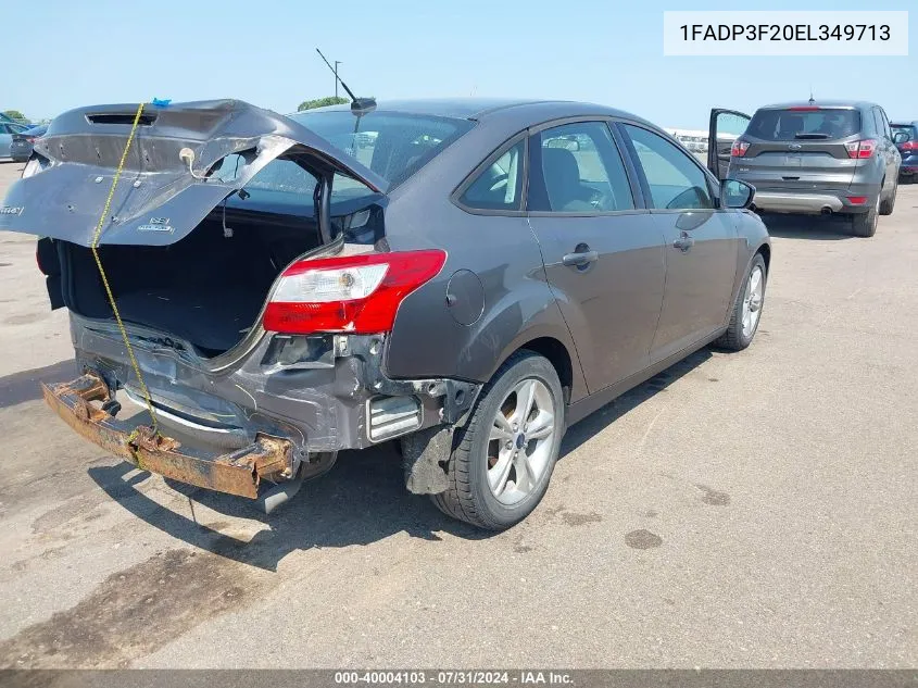 1FADP3F20EL349713 2014 Ford Focus Se