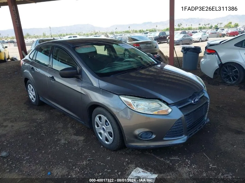 1FADP3E26EL311386 2014 Ford Focus S