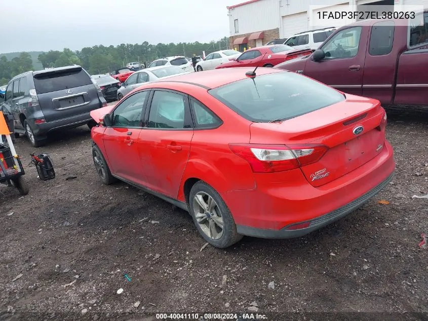 1FADP3F27EL380263 2014 Ford Focus Se