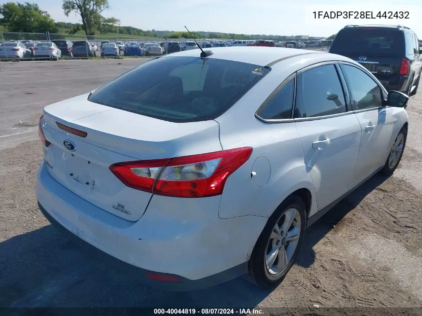 1FADP3F28EL442432 2014 Ford Focus Se