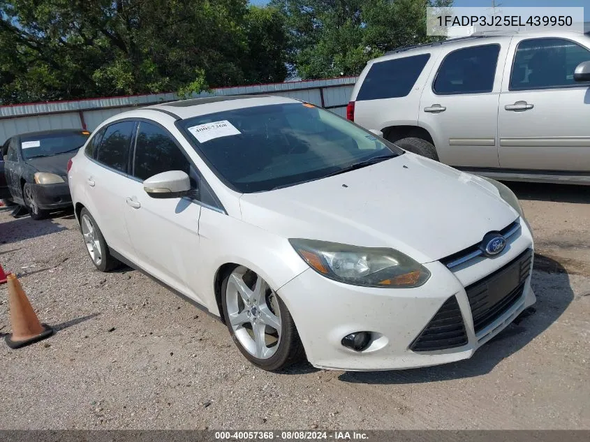 2014 Ford Focus Titanium VIN: 1FADP3J25EL439950 Lot: 40057368