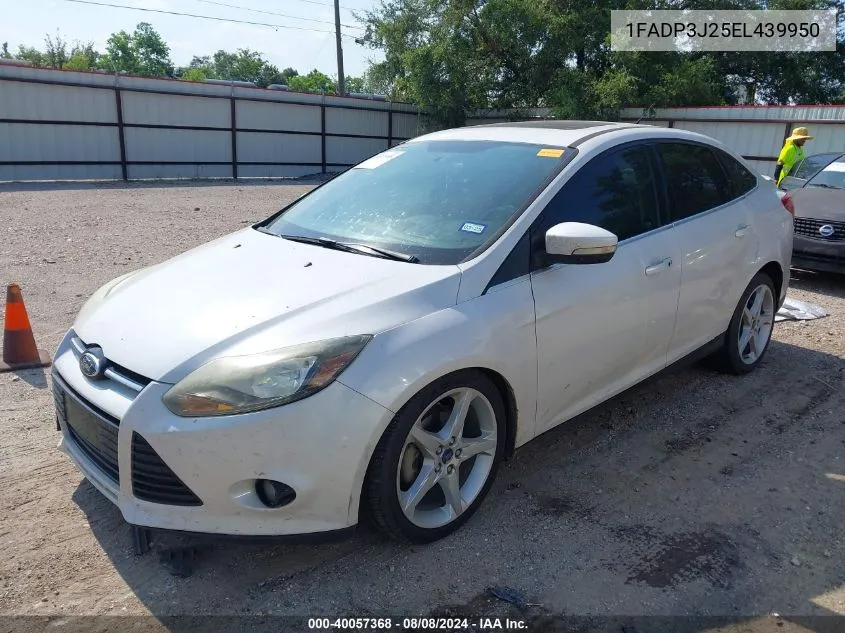 2014 Ford Focus Titanium VIN: 1FADP3J25EL439950 Lot: 40057368