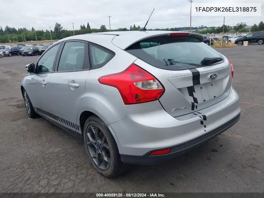 1FADP3K26EL318875 2014 Ford Focus Se