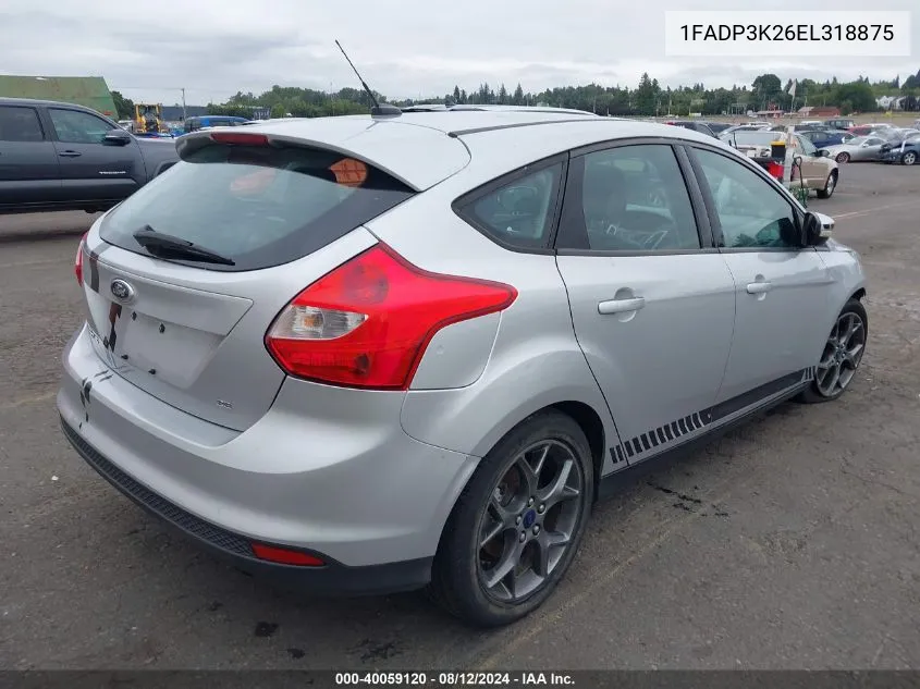 1FADP3K26EL318875 2014 Ford Focus Se