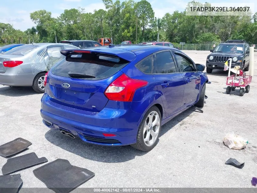 2014 Ford Focus Se VIN: 1FADP3K29EL364037 Lot: 40062142