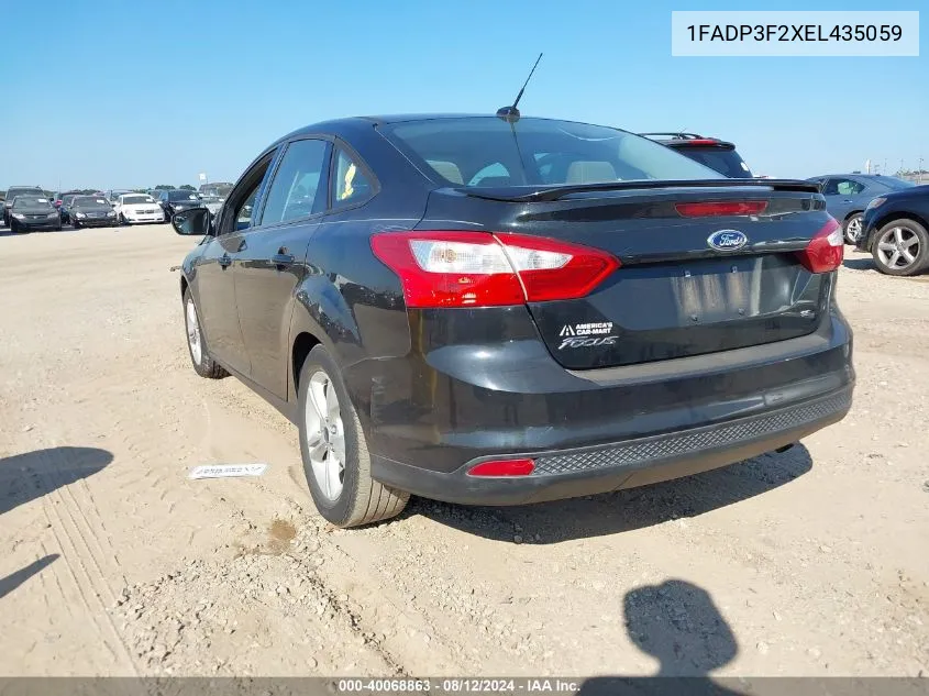 1FADP3F2XEL435059 2014 Ford Focus Se