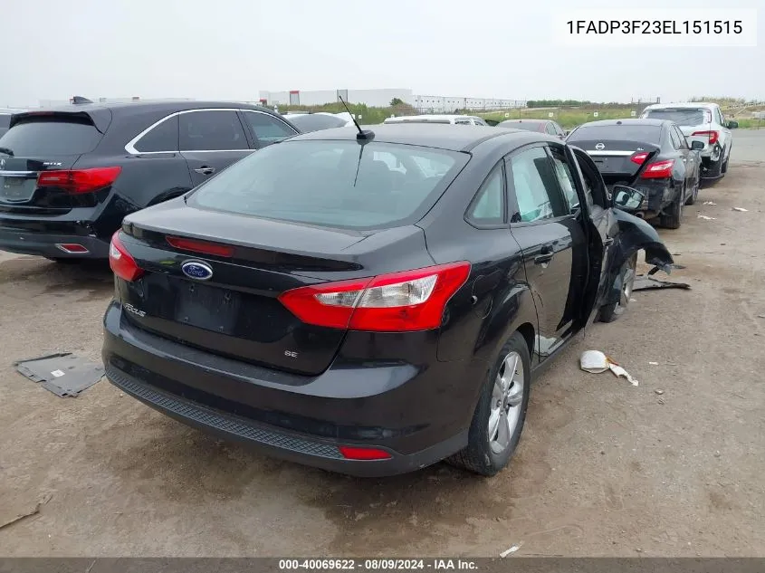 1FADP3F23EL151515 2014 Ford Focus Se