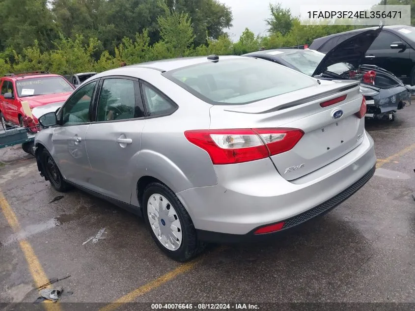 1FADP3F24EL356471 2014 Ford Focus Se