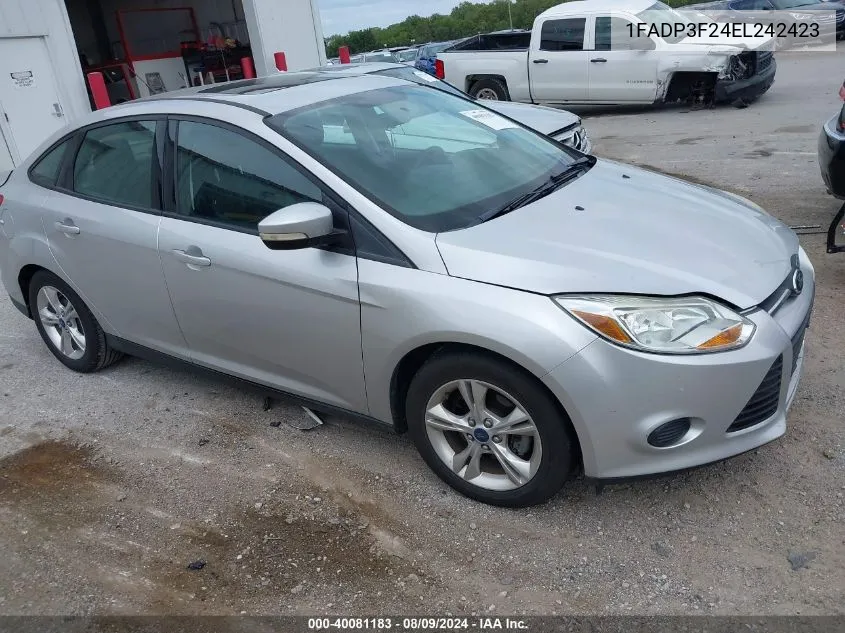 1FADP3F24EL242423 2014 Ford Focus Se