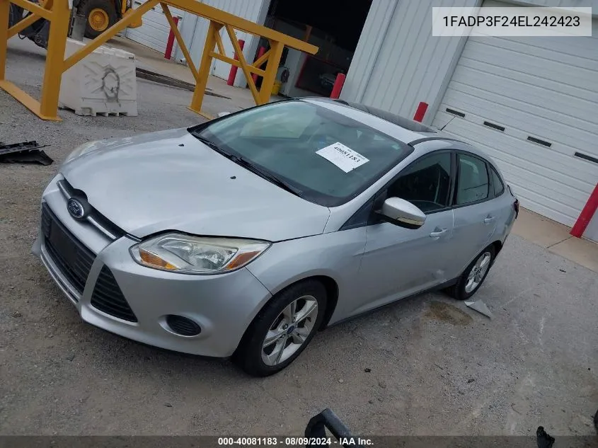 1FADP3F24EL242423 2014 Ford Focus Se