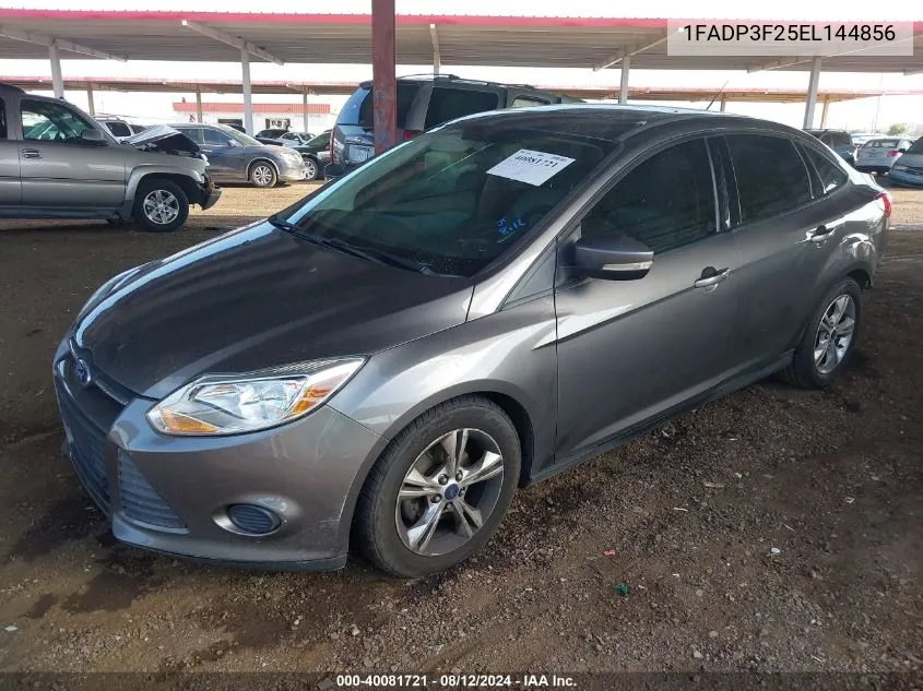 2014 Ford Focus Se VIN: 1FADP3F25EL144856 Lot: 40081721