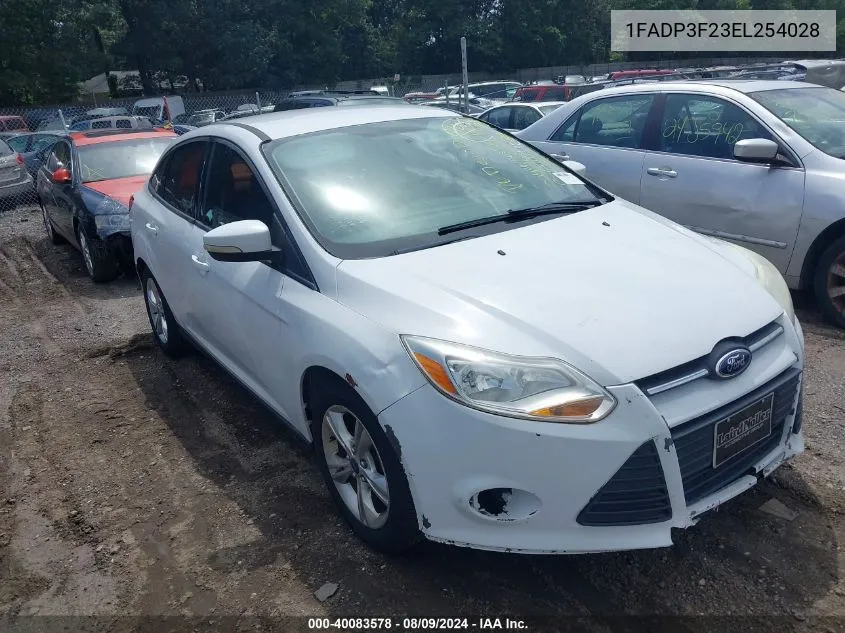 1FADP3F23EL254028 2014 Ford Focus Se