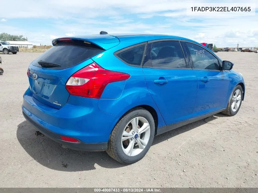 1FADP3K22EL407665 2014 Ford Focus Se