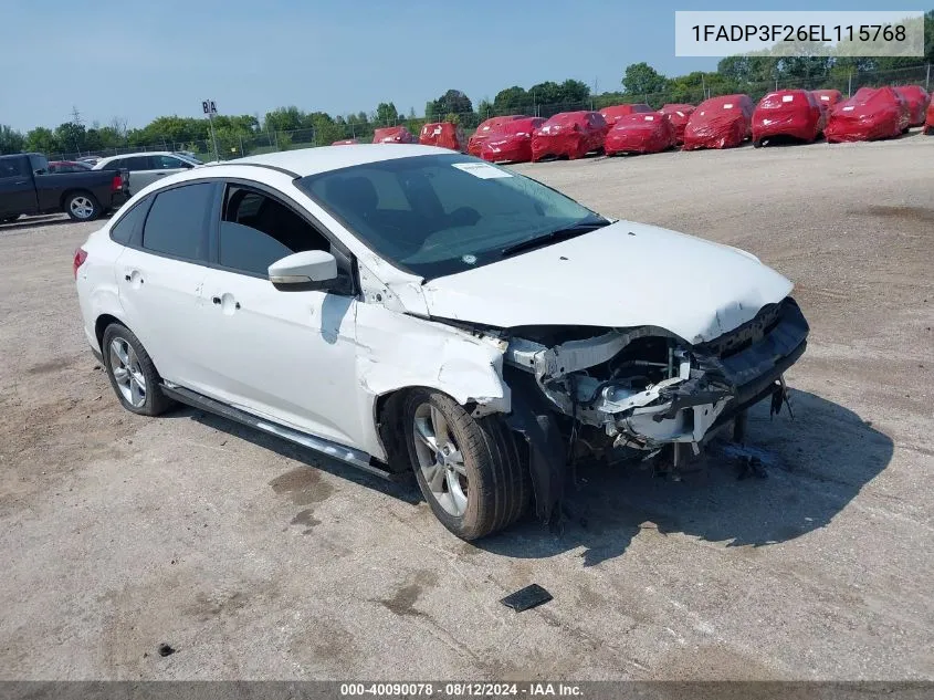 1FADP3F26EL115768 2014 Ford Focus Se