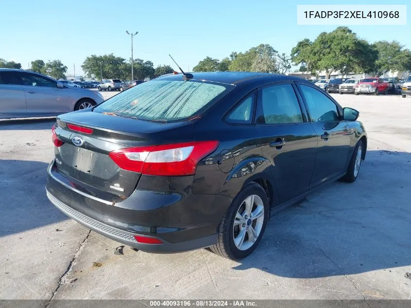 1FADP3F2XEL410968 2014 Ford Focus Se