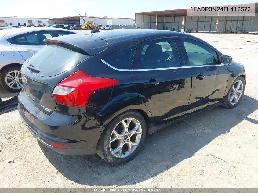 1FADP3N24EL412572 2014 Ford Focus Titanium