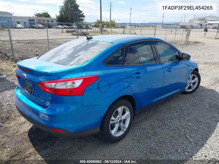 1FADP3F29EL454265 2014 Ford Focus Se