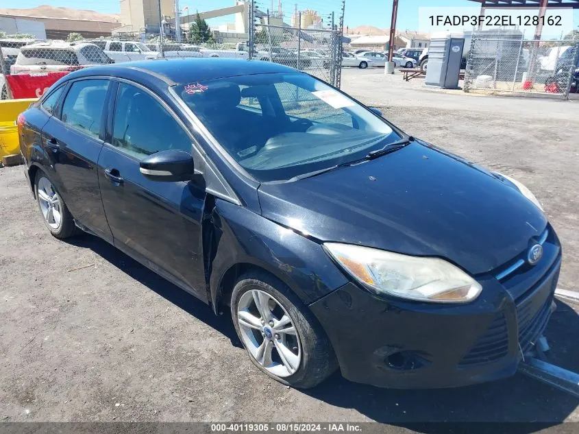 2014 Ford Focus Se VIN: 1FADP3F22EL128162 Lot: 40119305