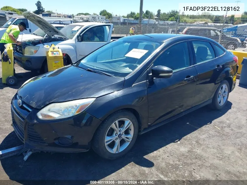 2014 Ford Focus Se VIN: 1FADP3F22EL128162 Lot: 40119305