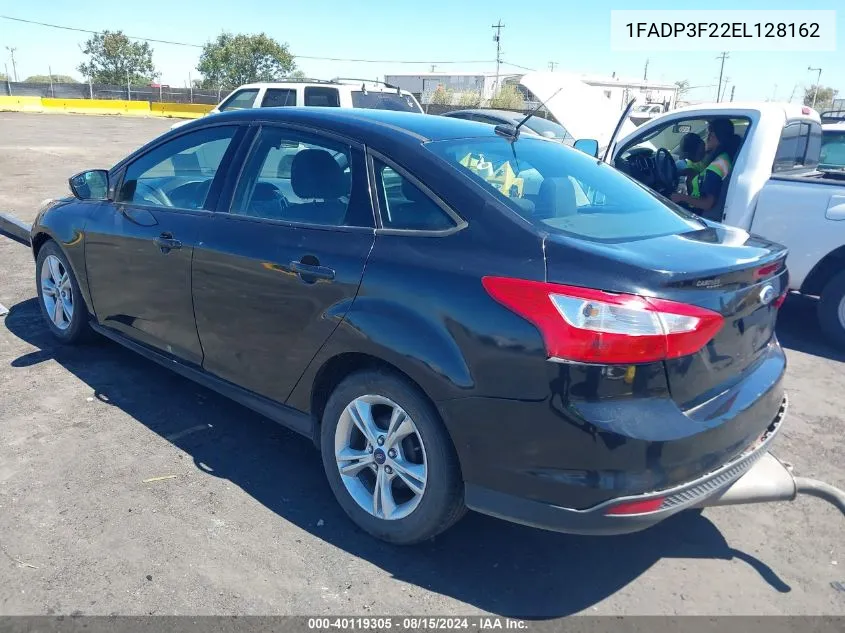 2014 Ford Focus Se VIN: 1FADP3F22EL128162 Lot: 40119305