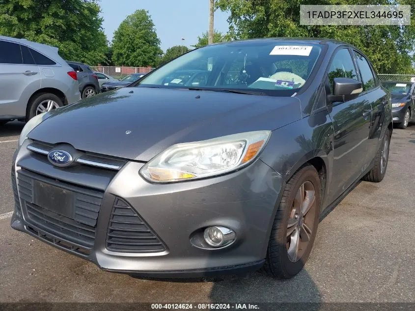 1FADP3F2XEL344695 2014 Ford Focus Se