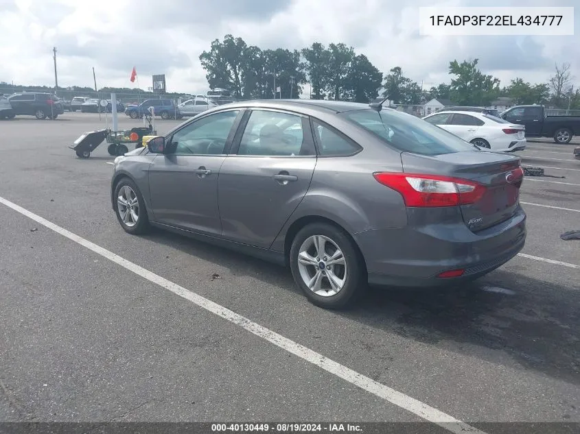 1FADP3F22EL434777 2014 Ford Focus Se