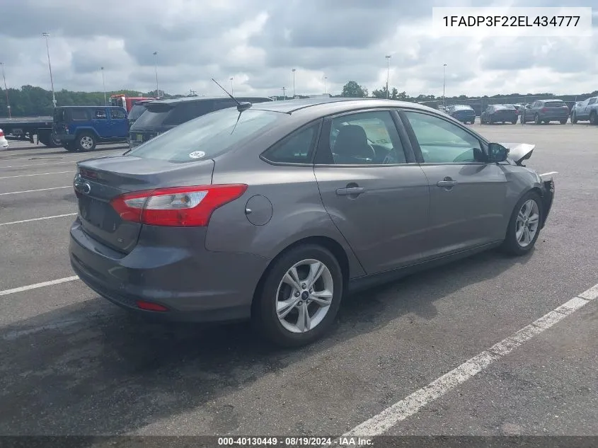 1FADP3F22EL434777 2014 Ford Focus Se