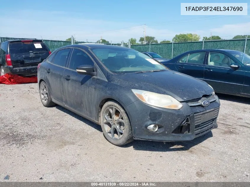 2014 Ford Focus Se VIN: 1FADP3F24EL347690 Lot: 40131939