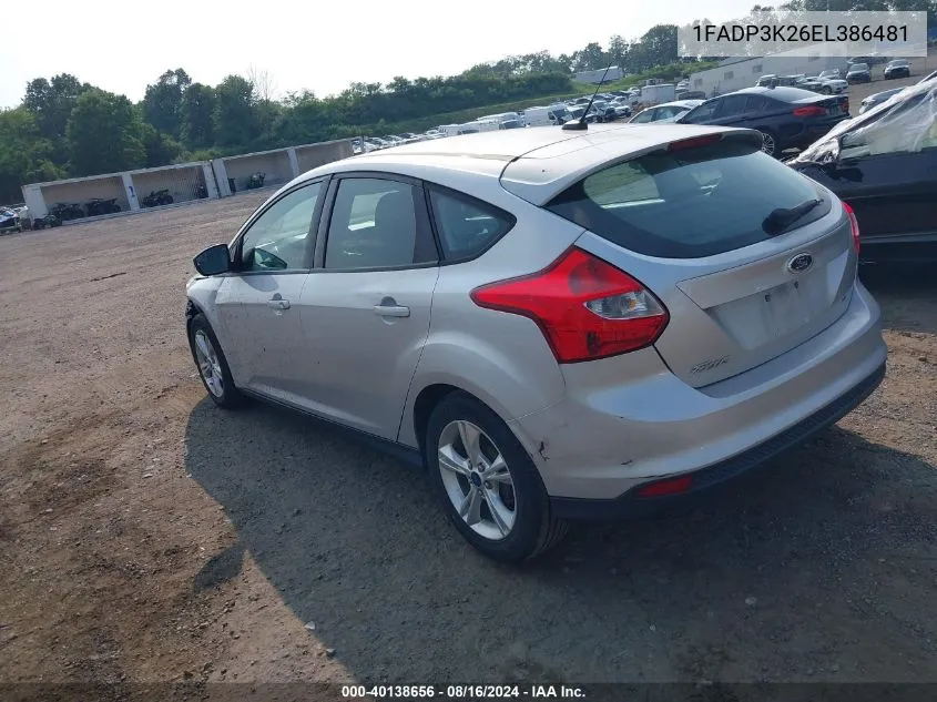 1FADP3K26EL386481 2014 Ford Focus Se