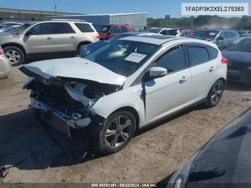 2014 Ford Focus Se VIN: 1FADP3K2XEL275383 Lot: 40151391