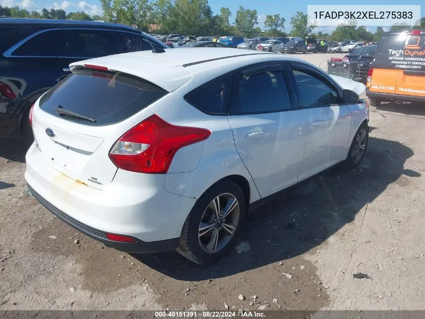 2014 Ford Focus Se VIN: 1FADP3K2XEL275383 Lot: 40151391