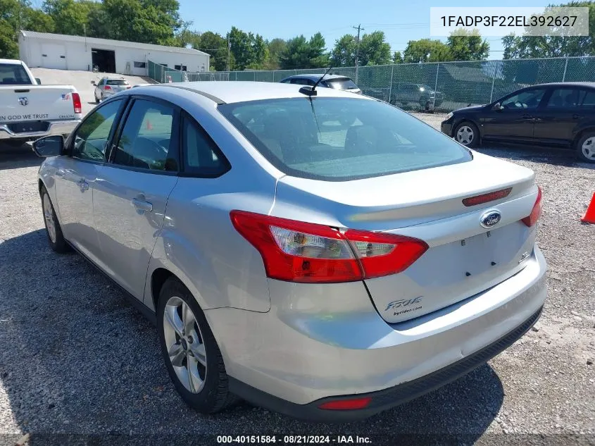 1FADP3F22EL392627 2014 Ford Focus Se