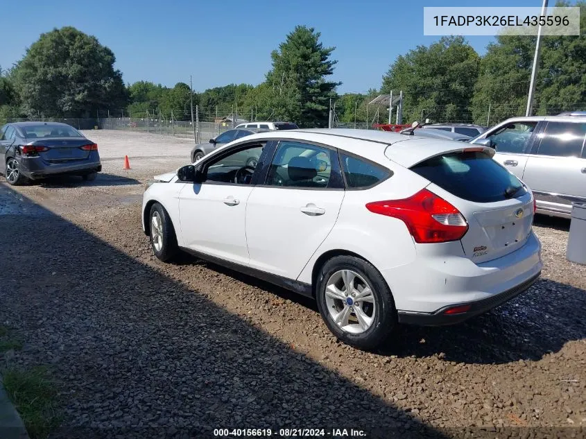 2014 Ford Focus Se VIN: 1FADP3K26EL435596 Lot: 40156619