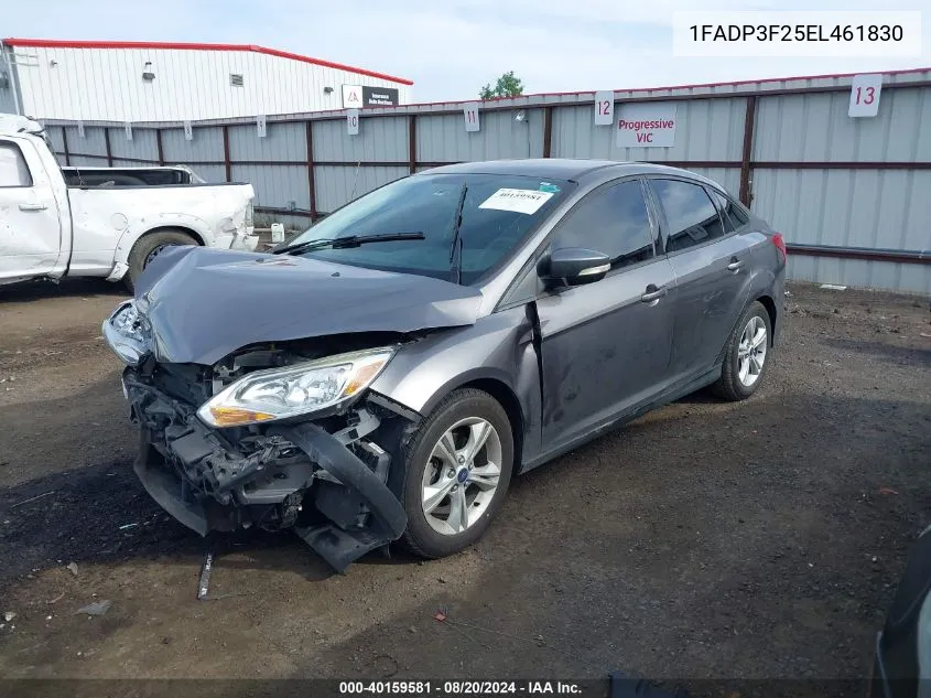 2014 Ford Focus Se VIN: 1FADP3F25EL461830 Lot: 40159581