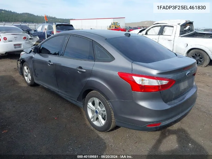 2014 Ford Focus Se VIN: 1FADP3F25EL461830 Lot: 40159581