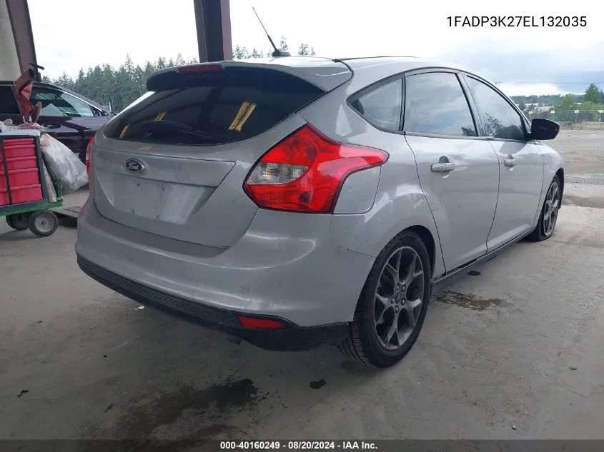 2014 Ford Focus Se VIN: 1FADP3K27EL132035 Lot: 40160249