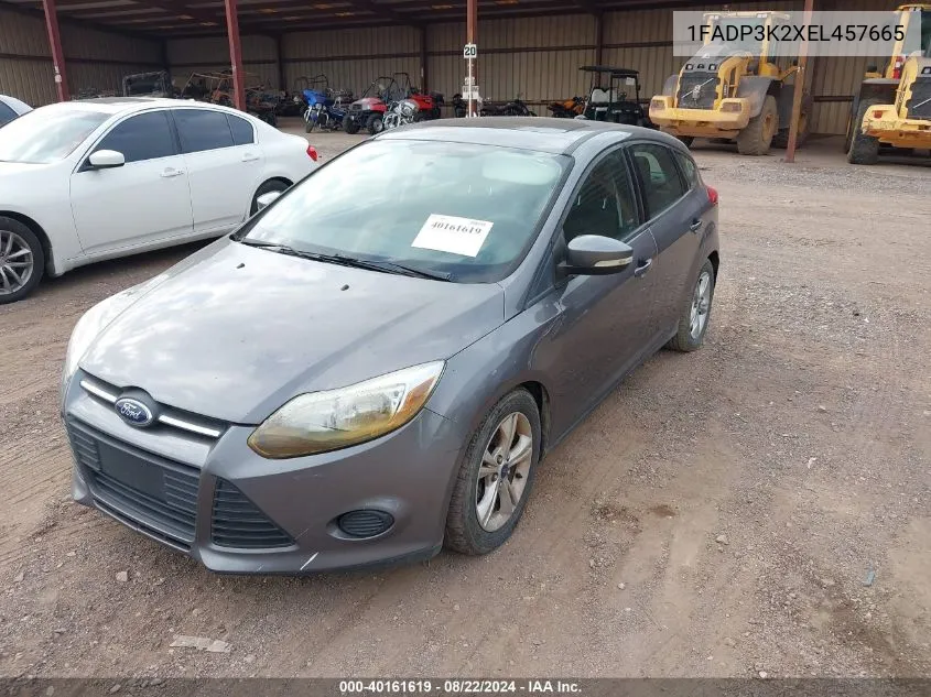 2014 Ford Focus Se VIN: 1FADP3K2XEL457665 Lot: 40161619