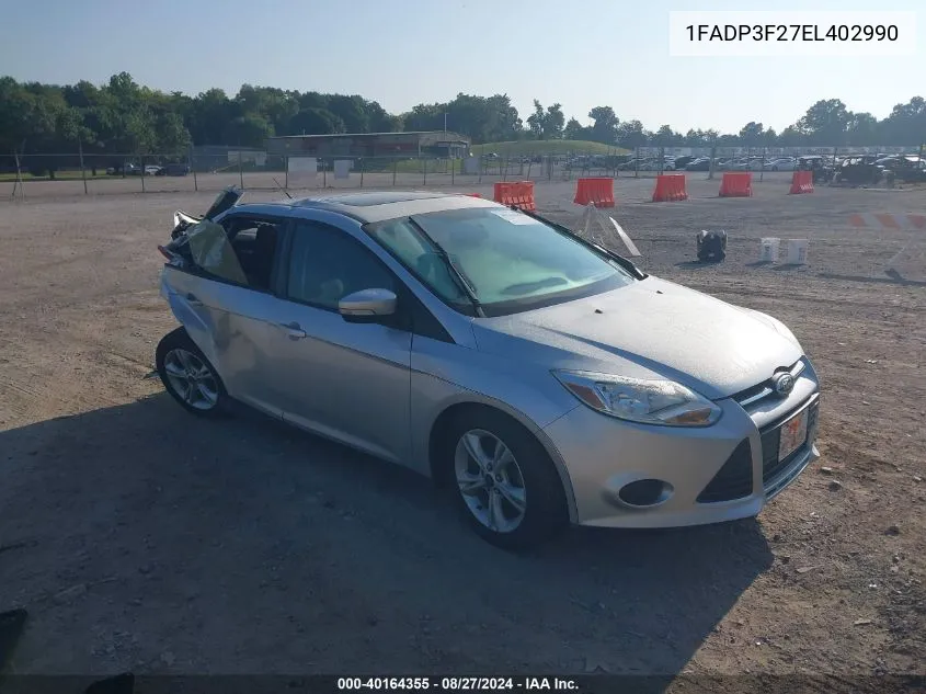 1FADP3F27EL402990 2014 Ford Focus Se