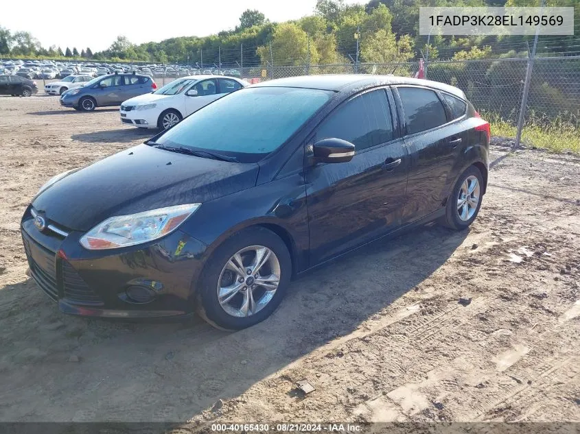 2014 Ford Focus Se VIN: 1FADP3K28EL149569 Lot: 40165430