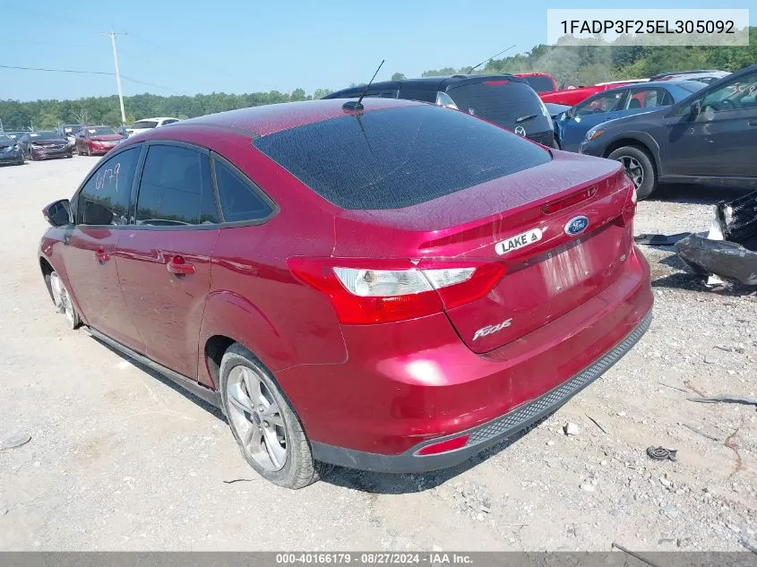 1FADP3F25EL305092 2014 Ford Focus Se