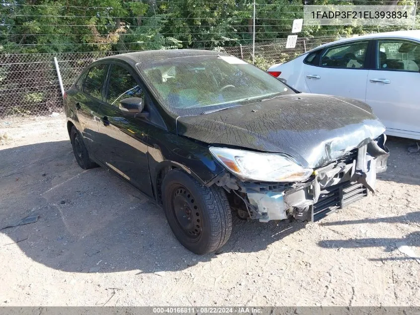 2014 Ford Focus Se VIN: 1FADP3F21EL393834 Lot: 40166811