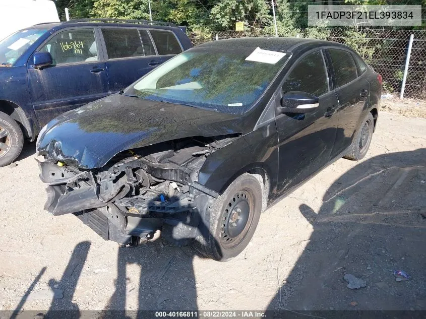 2014 Ford Focus Se VIN: 1FADP3F21EL393834 Lot: 40166811