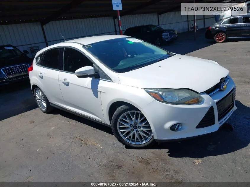 2014 Ford Focus Titanium VIN: 1FADP3N2XEL279526 Lot: 40167023