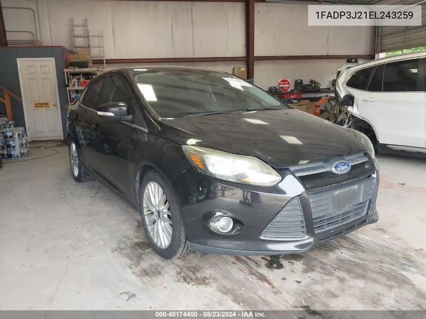 1FADP3J21EL243259 2014 Ford Focus Titanium